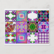 12 Different Tea Bag Tiles - Origami Folding Flyers