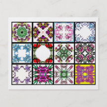 12 Different Tea Bag Tiles - Origami Folding Custom Flyer