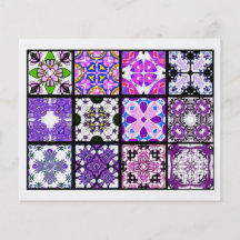 12 Different Tea Bag Tiles - Origami Folding Flyer