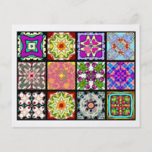 12 Different Tea Bag Tiles - Origami Folding Flyers