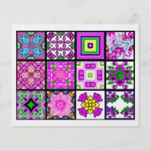 12 Different Tea Bag Tiles - Origami Folding Full Color Flyer