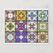 12 Different Tea Bag Tiles - Origami Folding Flyers