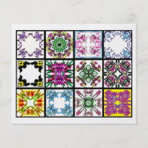 12 Different Tea Bag Tiles - Origami Folding Flyer