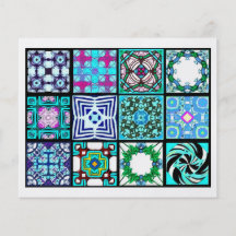 12 Different Tea Bag Tiles - Origami Folding Flyer