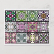 12 Different Tea Bag Tiles - Origami Folding Flyers