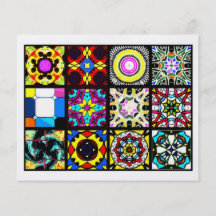 12 Different Tea Bag Tiles - Origami Folding Flyers