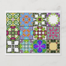 12 Different Tea Bag Tiles - Origami Folding Custom Flyer