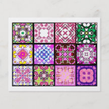 12 Different Tea Bag Tiles - Origami Folding Personalized Flyer
