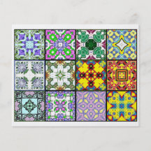 12 Different Tea Bag Tiles - Origami Folding Flyer