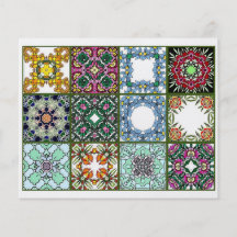 12 Different Tea Bag Tiles - Origami Folding Full Color Flyer
