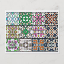 12 Different Tea Bag Tiles - Origami Folding Flyer