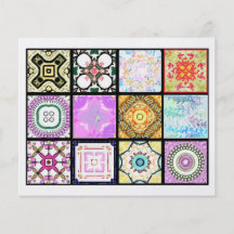 12 Different Tea Bag Tiles - Origami Folding Full Color Flyer