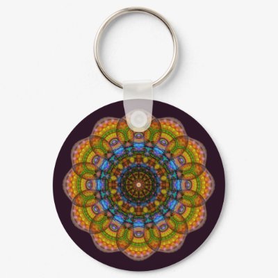 12 Eyes Mandala Key Chains by JaZilla
