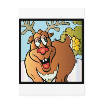 12 Farts of Christmas Reindeer postcards