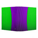 12 Green & Purple Stripes 1.5" Avery Binder