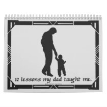 12 Lessons from Dad Calendar
