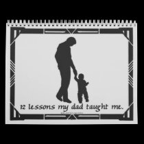 12 Lessons from Dad Calendar
