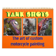 12 months 2013 custom motorcycle painting midi sz calendar