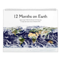 12 Months on Earth Calendar