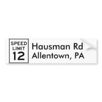 12 MPH BUMPER STICKERS