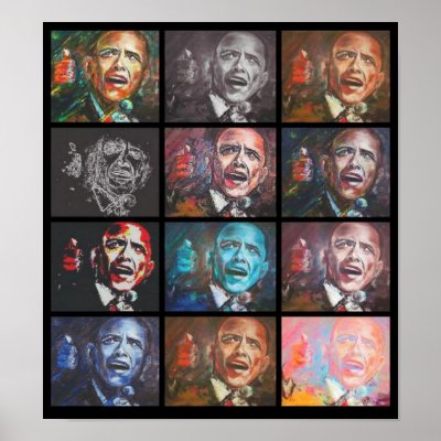 12 Obamas Posters by CapitolAnnex