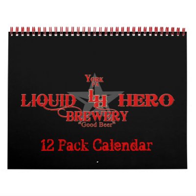12 Pack Calendar by liquidherogear