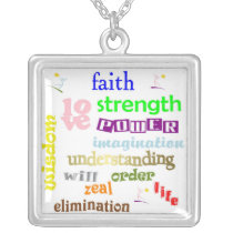 12 Powers Design  Necklace - Square