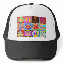 12 Reiki n Karuna Reiki Healing Designs Mesh Hat