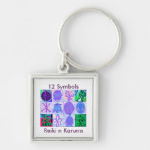 12 Reiki n Karuna Reiki Signs Key Chain
