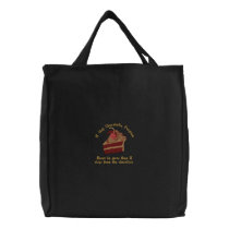 12 Step Chocoholic embroidered bags by Embroidery4U 12 Step Chocoholic embroidered bags