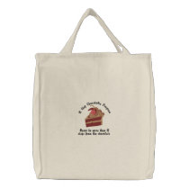 12 Step Chocoholic Embroidered Tote Bags