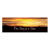 12-Step Sunset Profile Card or bookmark business cards