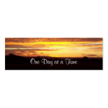 12-Step Sunset Profile Card or bookmark Business Cards