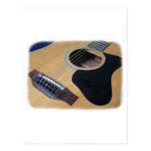 12 String Acoustic Guitar Postcards