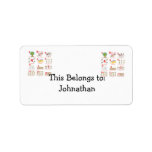 12 twelves days of christmas complete custom address labels