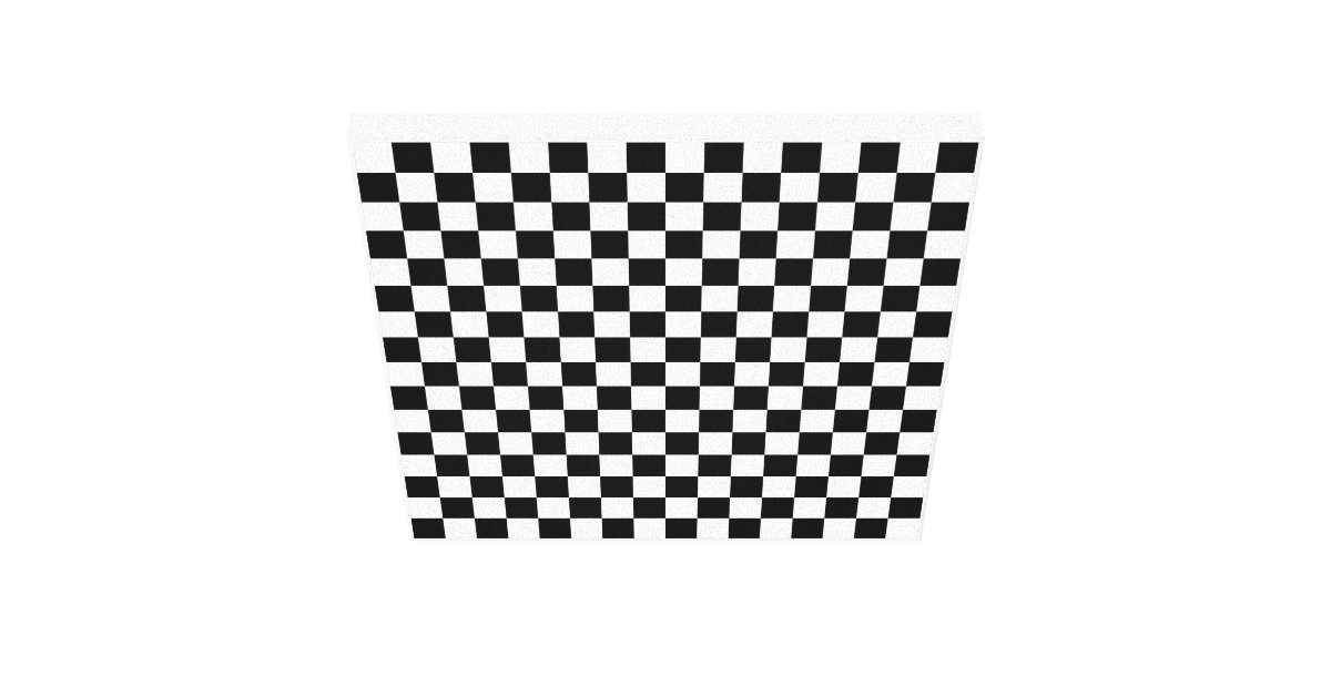 12" x 12", .75", Checkerboard 16x16 Canvas | Zazzle