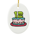 12 Year Old Birthday Cake Christmas Tree Ornaments