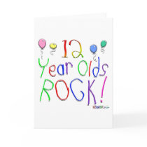 12 Year Olds Rock! Greeting Card by TShirtDotCom 12 Year Olds Rock! Greeting Card