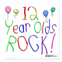 12 Year Olds Rock ! posters