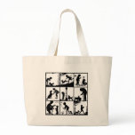 12c  Vintage Pets in Silhouette Bag