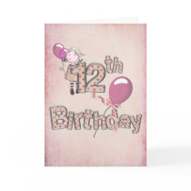 12th Birthday Greeting Cards