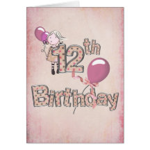 12th Birthday Greeting Cards
