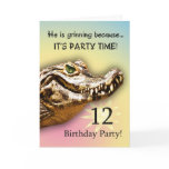 12th Birthday Party Invitation Card