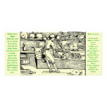 "12th century  Medieval Kitchen and Cook-Rack Card rack cards