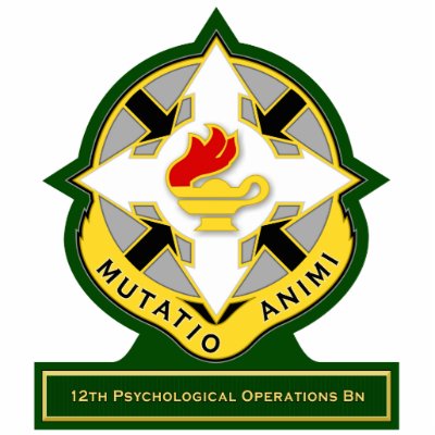 12th Psychological Operations Battalion DUI Photo Cut Outs by a2zgraphicsworks