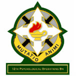 12th Psychological Operations Battalion DUI Photo Cut Outs
