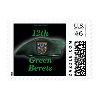 12th Special Forces Green Berets Postage stamp by willeboy