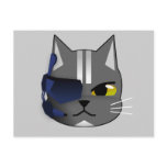 1300978731_Vector_Clipart Pirate cat grey eyepatch Post Cards