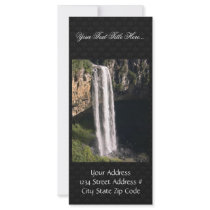 130M Falls At Caracol, Brazil,Falls Waterfall Cara Rack Card Template