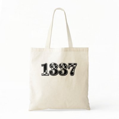 1337 $13.95 Tote Bag by curious_inkling